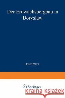 Der Erdwachsbergbau in Boryslaw Josef Muck 9783642901287 Springer