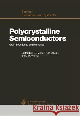 Polycrystalline Semiconductors: Grain Boundaries and Interfaces Möller, Hans J. 9783642934155 Springer