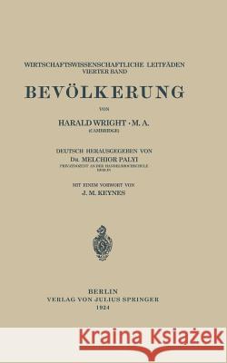 Bevölkerung Wright, Harald 9783642938726 Springer