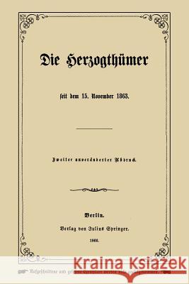 Die Herzogthümer Na Ungern-Sternberg Ungern-Sternberg 9783642941214 Springer