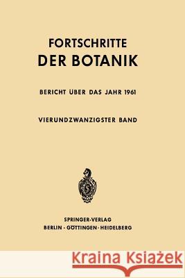 Fortschritte Der Botanik Erwin Bunning 9783642948459