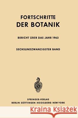 Bericht Über Das Jahr 1963 Bünning, Erwin 9783642948916 Springer