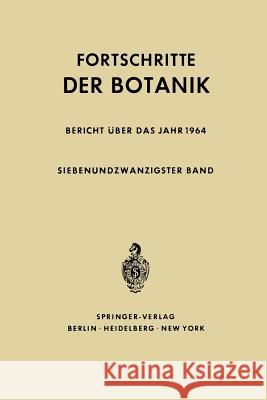 Fortschritte Der Botanik Erwin Bunning 9783642949159