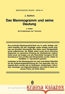 Das Mammogramm Und Seine Deutung Seifert, Jürgen 9783642959554