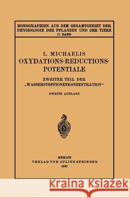 Oxydations-Reductions-Potentiale: Zweiter Teil Der 
