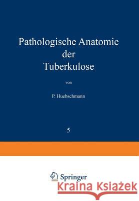 Pathologische Anatomie Der Tuberkulose P. Huebschmann L. Brauer H. Ulrici 9783642985409 Springer
