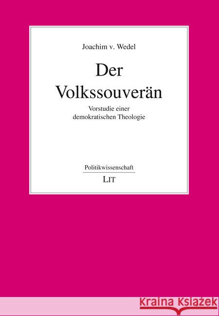 Der Volkssouverän v. Wedel, Joachim 9783643155313 LIT Verlag