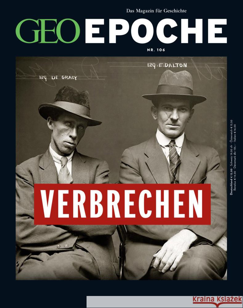 GEO Epoche - Verbrechen Schröder, Jens, Wolff, Markus 9783652009591 Gruner & Jahr