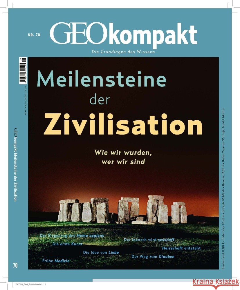 GEOkompakt / GEOkompakt 70/2022 - Meilensteine der Zivilisation Schröder, Jens, Wolff, Markus 9783652011877 Gruner + Jahr