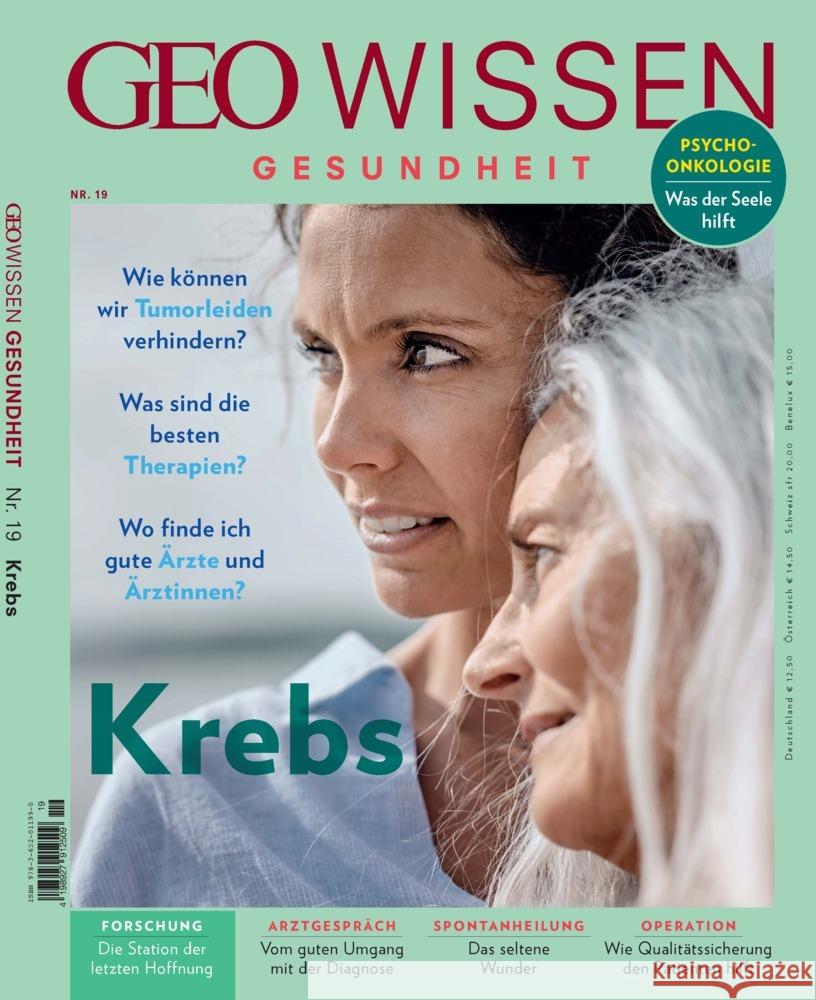 GEO Wissen Gesundheit / GEO Wissen Gesundheit 19/22 - Krebs Schröder, Jens, Wolff, Markus 9783652011990