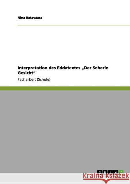 Interpretation des Eddatextes 