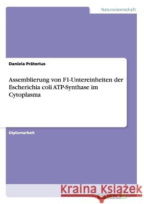 Assemblierung von F1-Untereinheiten der Escherichia coli ATP-Synthase im Cytoplasma Prätorius, Daniela 9783656082521 Grin Verlag