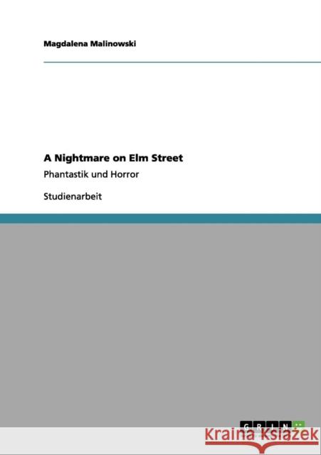 A Nightmare on Elm Street: Phantastik und Horror Malinowski, Magdalena 9783656096467 Grin Verlag