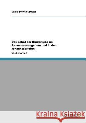 Das Gebot der Bruderliebe im Johannesevangelium und in den Johannesbriefen Daniel Steffen Schwarz 9783656131830 Grin Verlag