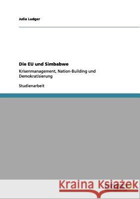 Die EU und Simbabwe: Krisenmanagement, Nation-Building und Demokratisierung Ludger, Julia 9783656142232 Grin Verlag