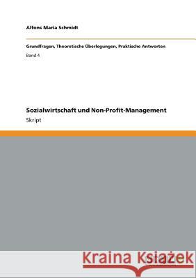 Sozialwirtschaft und Non-Profit-Management Alfons Maria Schmidt 9783656302896