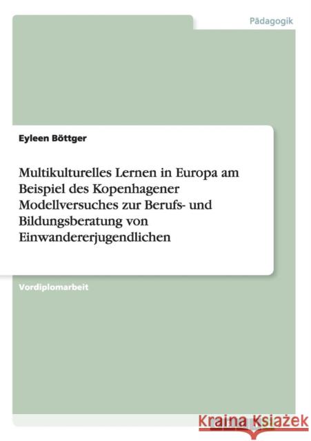 Multikulturelles Lernen in Europa am Beispiel des Kopenhagener Modellversuches zur Berufs- und Bildungsberatung von Einwandererjugendlichen Eyleen Bottger 9783656342496