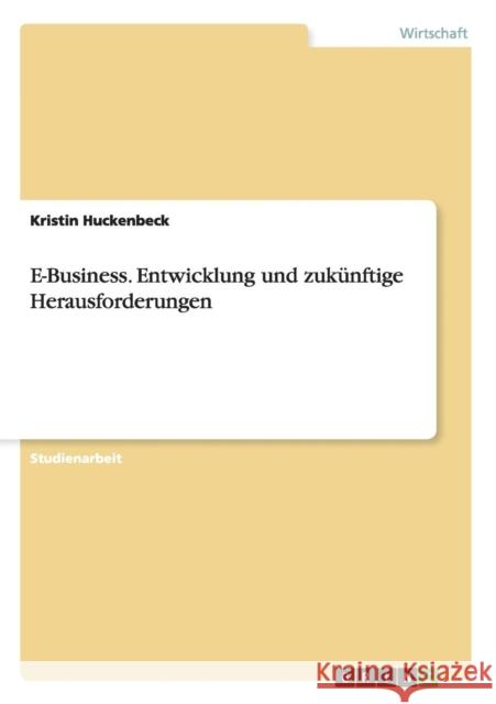 E-Business. Entwicklung und zukünftige Herausforderungen Kristin Huckenbeck 9783656703822 Grin Verlag Gmbh