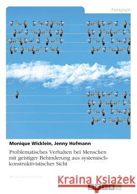 Problematisches Verhalten bei Menschen mit geistiger Behinderung aus systemisch-konstruktivistischer Sicht Wicklein, Monique 9783656747703 Grin Verlag Gmbh