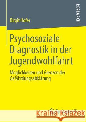 Psychosoziale Diagnostik in Der Jugendwohlfahrt: Möglichkeiten Und Grenzen Der Gefährdungsabklärung Hofer, Birgit 9783658006228 Springer