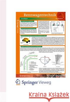 Lerntafel Rennwagentechnik Trzesniowski, Michael 9783658058616 Vieweg+Teubner