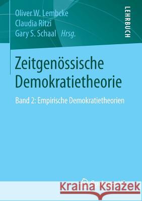 Zeitgenössische Demokratietheorie Lembcke, Oliver W. 9783658063627