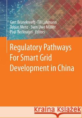 Regulatory Pathways for Smart Grid Development in China Brunekreeft, Gert 9783658084622