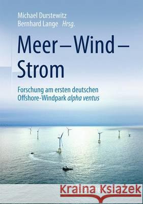 Meer - Wind - Strom: Forschung Am Ersten Deutschen Offshore-Windpark Alpha Ventus Durstewitz, Michael 9783658097820 Springer