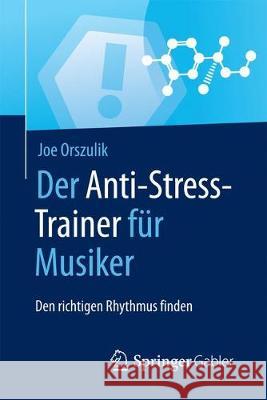 Der Anti-Stress-Trainer Für Musiker: Den Richtigen Rhythmus Finden Orszulik, Joe 9783658159948 Springer Fachmedien Wiesbaden