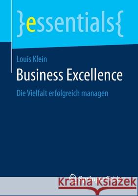 Business Excellence: Die Vielfalt Erfolgreich Managen Klein, Louis 9783658198787 Springer Gabler