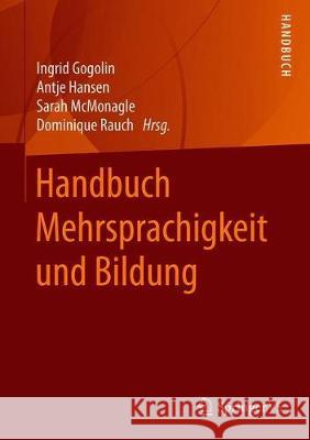 Handbuch Mehrsprachigkeit Und Bildung Gogolin, Ingrid 9783658202842 Springer vs