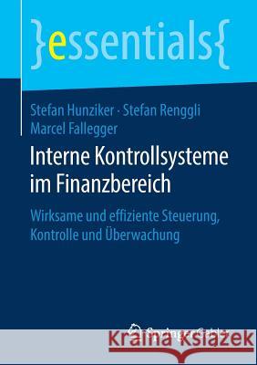 Interne Kontrollsysteme Im Finanzbereich: Wirksame Und Effiziente Steuerung, Kontrolle Und Überwachung Hunziker, Stefan 9783658229818