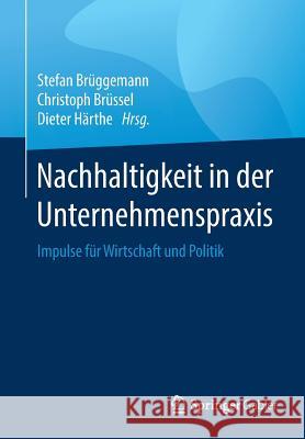 Nachhaltigkeit in Der Unternehmenspraxis: Impulse Für Wirtschaft Und Politik Brüggemann, Stefan 9783658230647 Springer Gabler