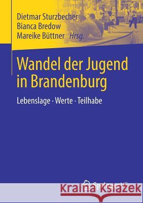 Wandel Der Jugend in Brandenburg: Lebenslage - Werte - Teilhabe Sturzbecher, Dietmar 9783658237097 Springer vs