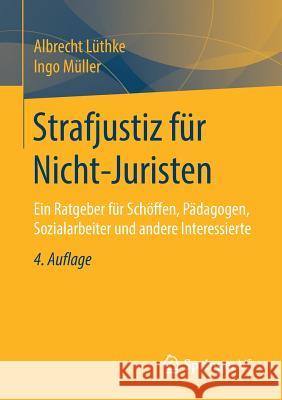 Strafjustiz Für Nicht-Juristen: Ein Ratgeber Für Schöffen, Pädagogen, Sozialarbeiter Und Andere Interessierte Lüthke, Albrecht 9783658242268 Springer VS