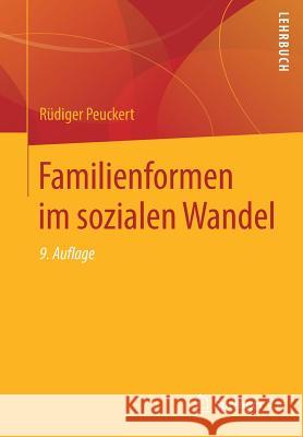 Familienformen Im Sozialen Wandel Peuckert, Rüdiger 9783658250768 Springer vs