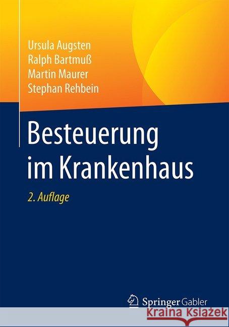 Besteuerung Im Krankenhaus Augsten, Ursula 9783658265656 Springer Gabler