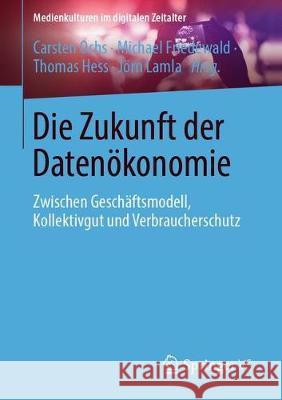 Die Zukunft Der Datenökonomie: Zwischen Geschäftsmodell, Kollektivgut Und Verbraucherschutz Ochs, Carsten 9783658275105 Springer VS