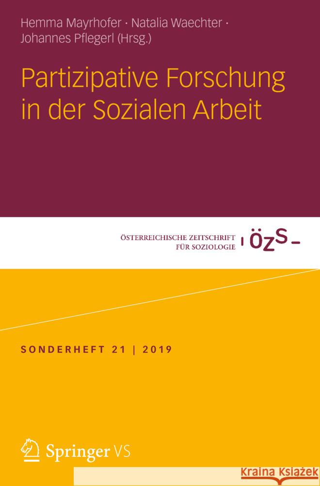 Partizipative Forschung in Der Sozialen Arbeit Mayrhofer, Hemma 9783658282905 Springer vs