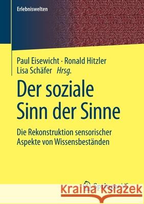 Der Soziale Sinn Der Sinne: Die Rekonstruktion Sensorischer Aspekte Von Wissensbeständen Eisewicht, Paul 9783658315726 Springer vs