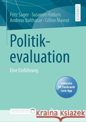 Politikevaluation: Eine Einführung Sager, Fritz 9783658324896 Springer vs