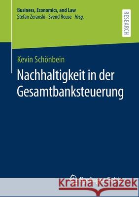 Nachhaltigkeit in Der Gesamtbanksteuerung Sch 9783658352714 Springer Gabler