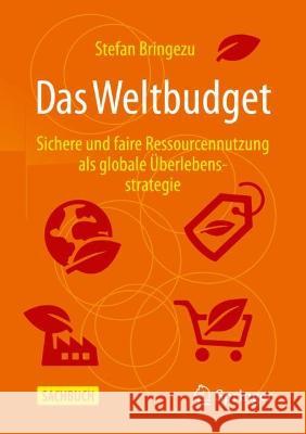 Das Weltbudget: Sichere Und Faire Ressourcennutzung ALS Globale Überlebensstrategie Bringezu, Stefan 9783658377731 Springer Fachmedien Wiesbaden