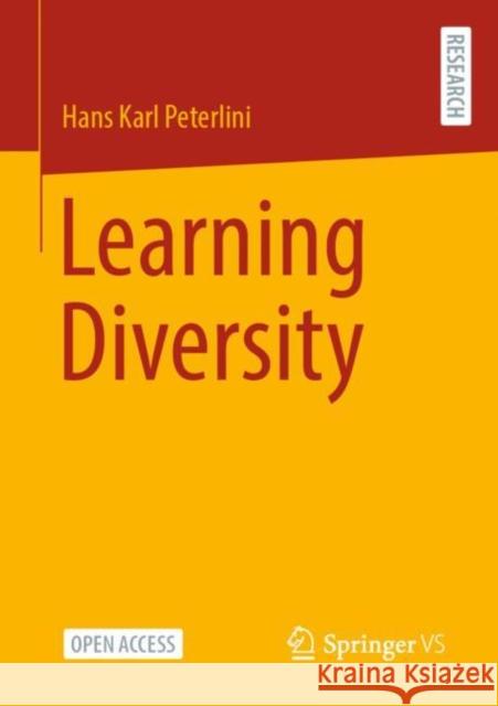 Learning Diversity Hans Karl Peterlini 9783658405472 Springer vs