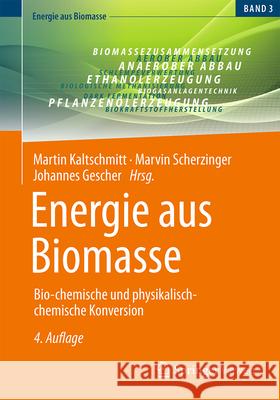 Energie Aus Biomasse: Bio-Chemische Und Physikalisch-Chemische Konversion Martin Kaltschmitt Marvin Scherzinger Johannes Gescher 9783658413859 Springer Vieweg