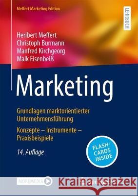 Marketing, m. 1 Buch, m. 1 E-Book Meffert, Heribert, Burmann, Christoph, Kirchgeorg, Manfred 9783658417543 Springer Gabler