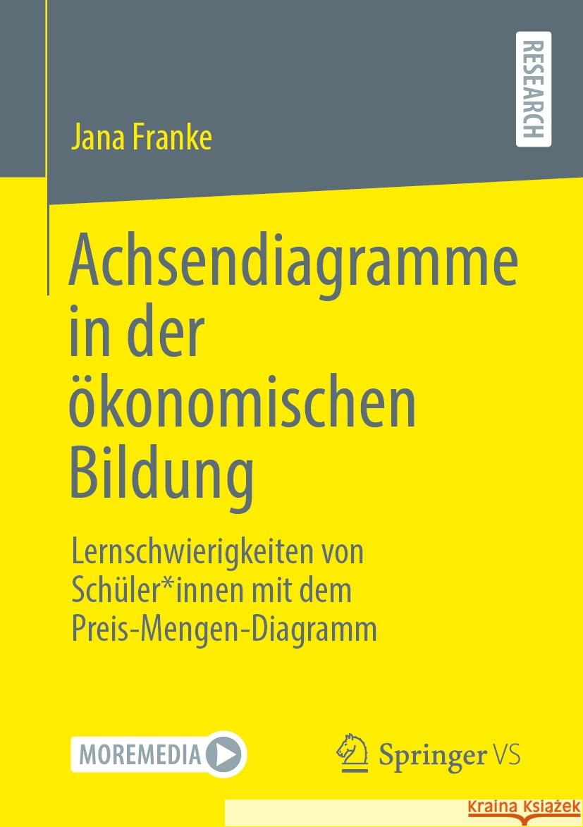 Achsendiagramme in Der ?konomischen Bildung: Lernschwierigkeiten Von Sch?ler*innen Mit Dem Preis-Mengen-Diagramm Jana Franke 9783658444594