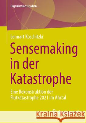 Sensemaking in Der Katastrophe: Eine Rekonstruktion Der Flutkatastrophe 2021 Im Ahrtal Lennart Koschitzki 9783658452001 Springer vs