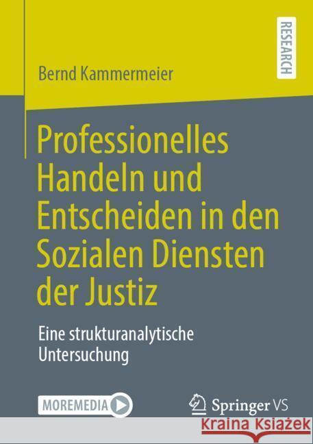 Professionelles Handeln Und Entscheiden in Den Sozialen Diensten Der Justiz: Eine Strukturanalytische Untersuchung Bernd Kammermeier 9783658484880 Springer vs