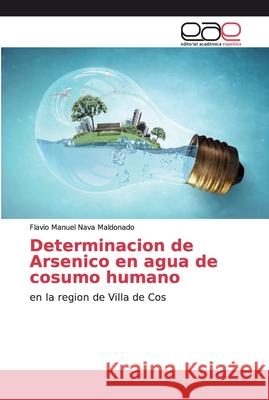 Determinacion de Arsenico en agua de cosumo humano Nava Maldonado, Flavio Manuel 9783659038631 Editorial Académica Española